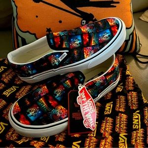 Brand New custom Stranger Things Vans! Mens SZ 8 womens 9 1/2 NOT IN STORES!